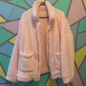 Women’s Pink Sherpa Jacket